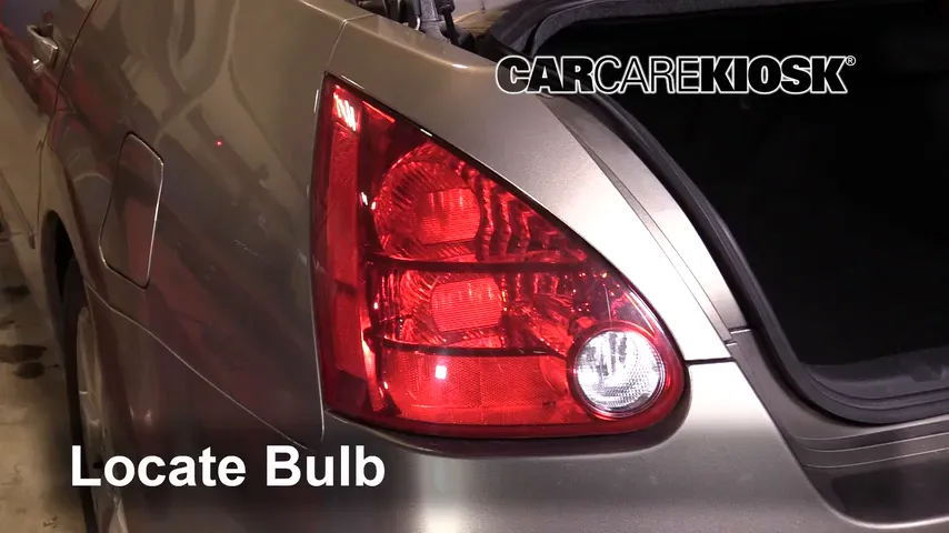 2006 Nissan Maxima SE 3.5L V6 Lights Tail Light (replace bulb)
